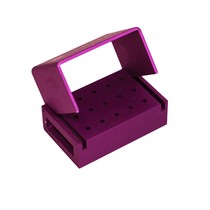 Broqueiro em Alumínio Autoclavável para 15 Pontas FG Lilás - Microdont