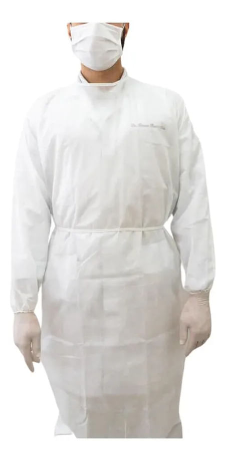 Avental em TNT Descartável 40g Branco - SP Protection