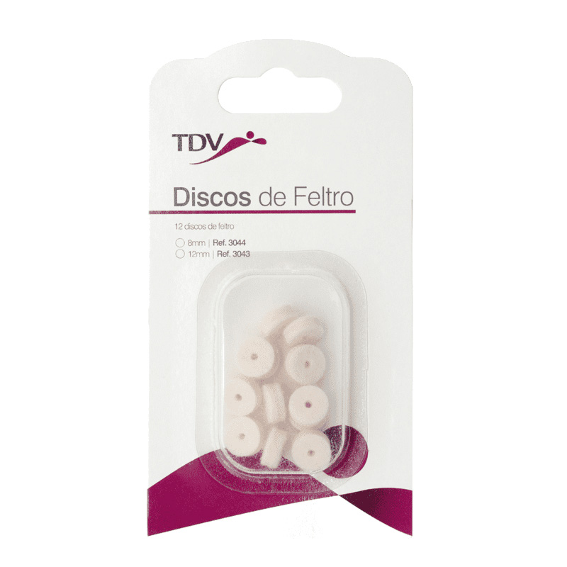 Disco de Feltro 8 mm 12unid. - TDV