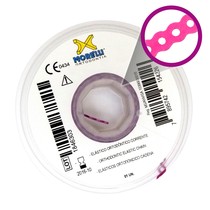 Elástico Corrente Curto Rosa Pérola 1,5m - Morelli