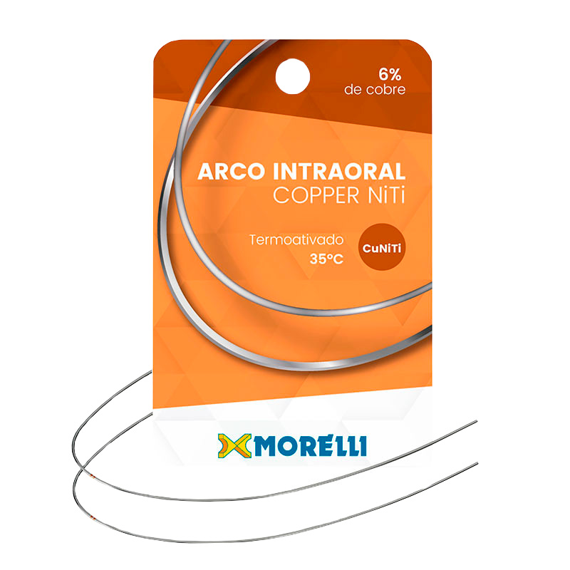 Arco NiTi Copper Termoativado Intraoral Redondo 0,016" Inferior - Morelli