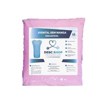 Avental Descartável Sem Manga 40Gr Rosa. - Desc Shop
