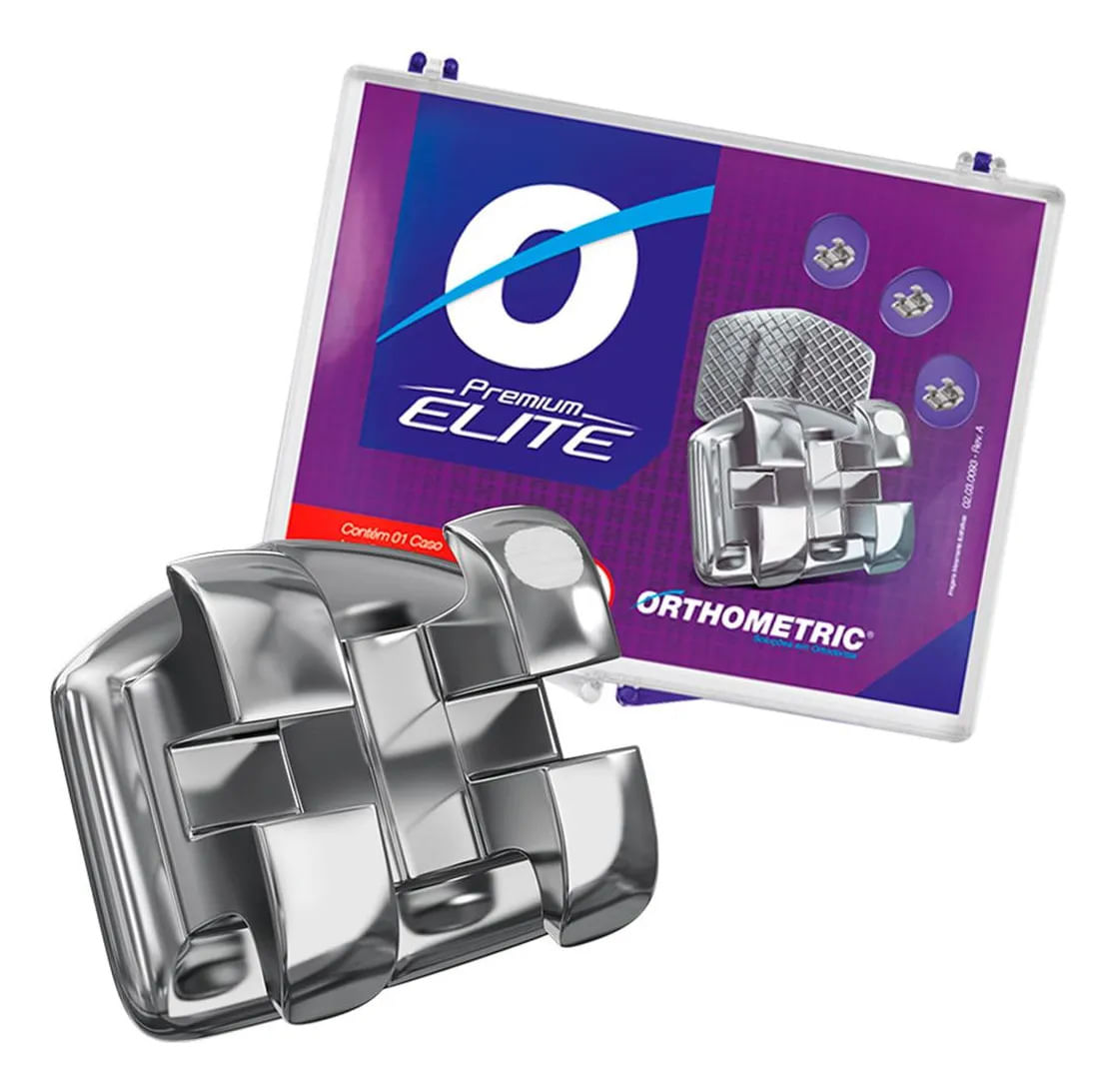 Bráquete de Aço Premium Elite Mini Roth 022 - Orthometric