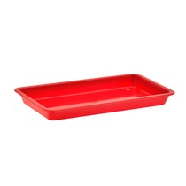 Bandeja para Esterilização Plástica 20x10x2cm Vermelha - Fava