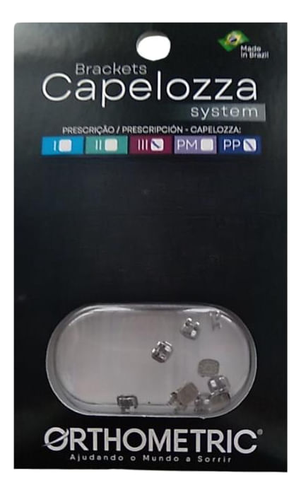 Bráquete Metálico Capelozza - Orthometric
