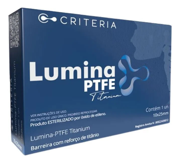 Barreira Regenerativa Lumina-PTFE Titanium 10x25mm - Criteria