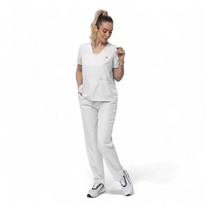 Pijama Cirúrgico Feminino Plus Size Branco G3 - Dana Jalecos