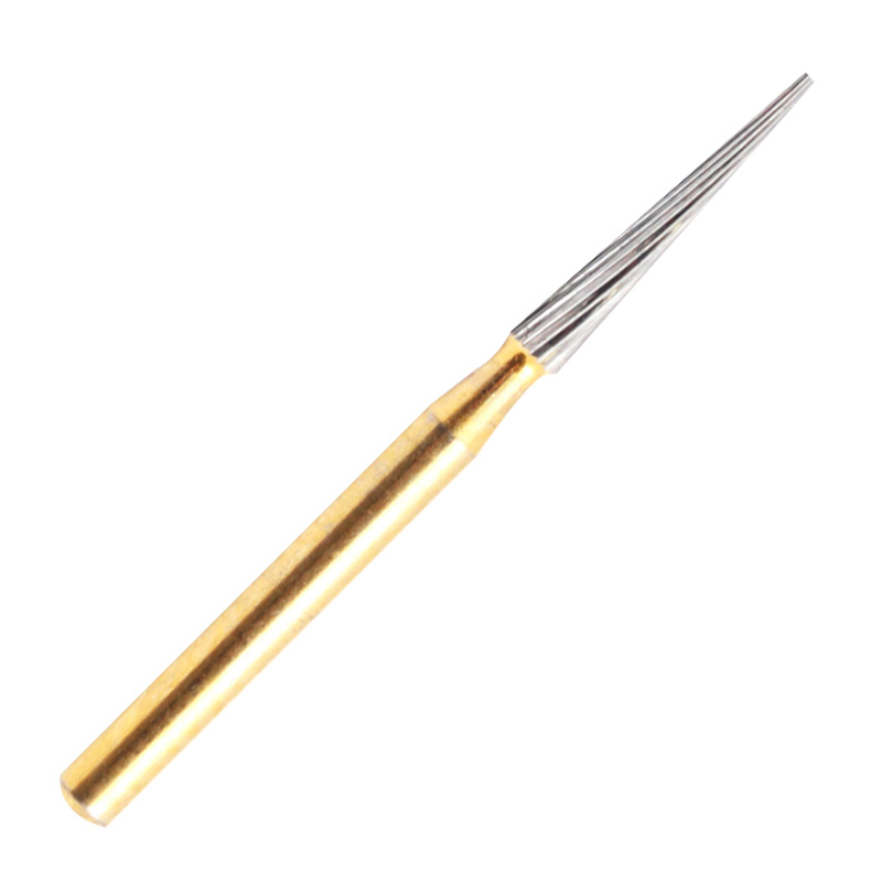 Broca Carbide Multilaminada Cilíndrica Cônica para Desbaste 12 Lâminas FG Nº 7714F - Microdont