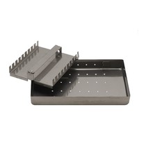 Estojo para Esterilização Inox Perfurado para 9 Instrumentos Periodontia 20x14x3 cm - Fava
