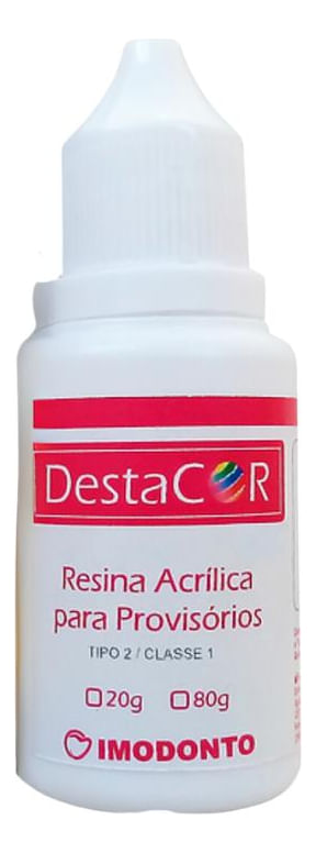 Resina Acrílica Polimerizável Destacor - Imodonto
