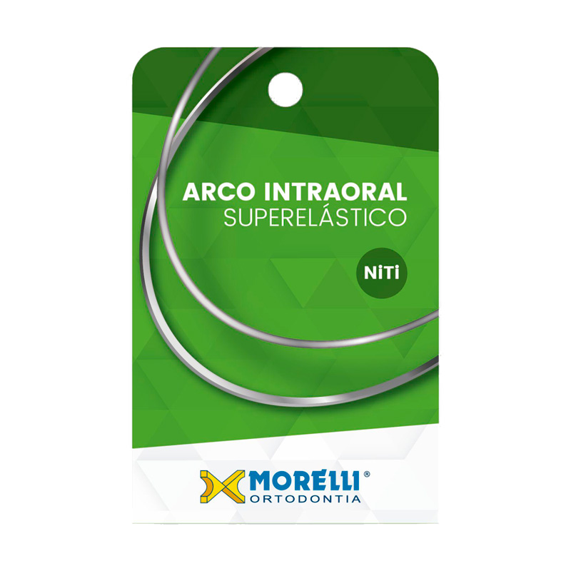 Arco Superelástico Niti Retangular 0,53X0,63mm (0.021"X0.025") Médio - Morelli