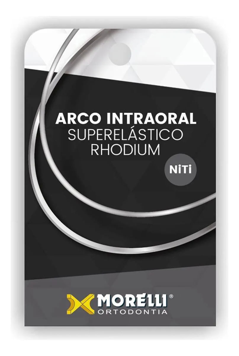 Arco Niti Estético Rhodium Superelástico Retangular - Morelli