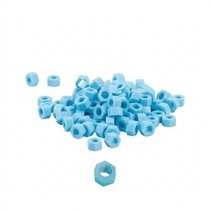 Marcador de Instrumentos Sextavado Silicone com 100 un. - Azul Claro - Fava