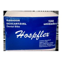 Babador Impermeável Bibs Branco - HospFlex