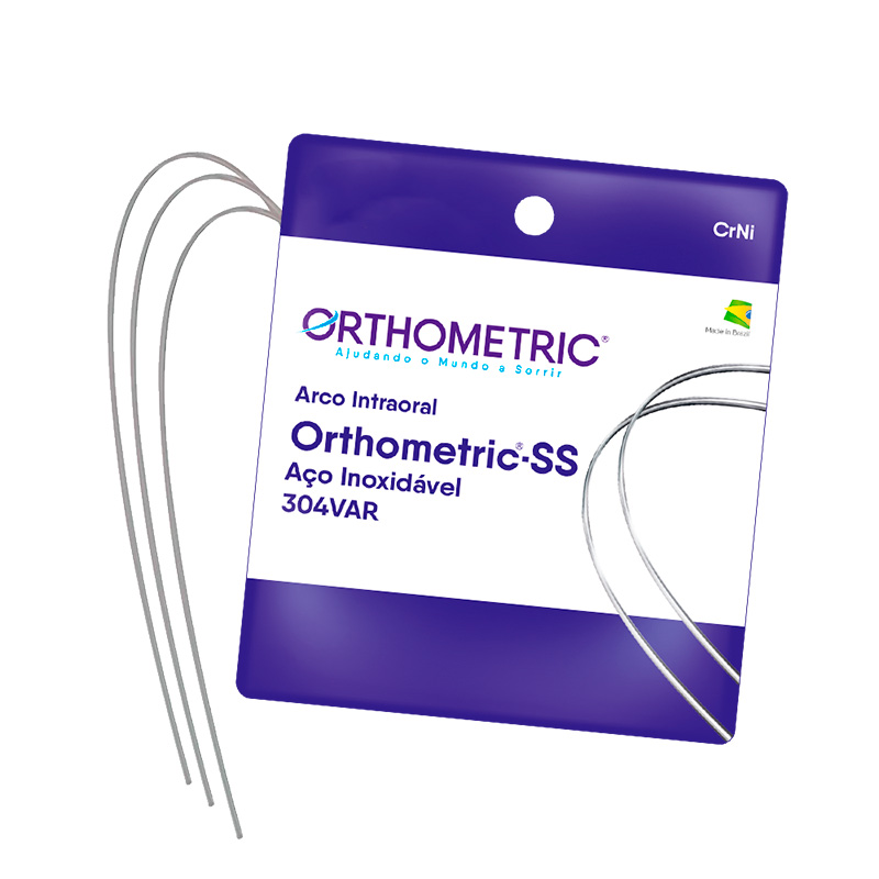 Arco de Aço SS Retangular 0,021"x0,025" Superior - Orthometric