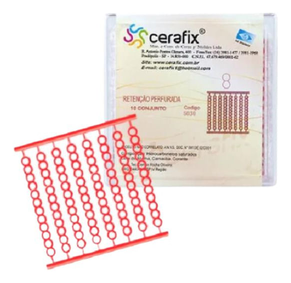 Cera Retenção Perfurada10 Conjunto c/ 8un - Cerafix