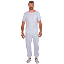 Pijama Cirurgico Masculino Biosafety Branco - P - FunWork