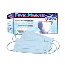 Máscara Descartável Tripla com Elástico - Fava