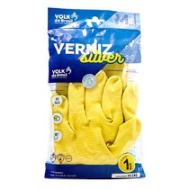 Luva Verniz Silver Amarela P Par - Volk