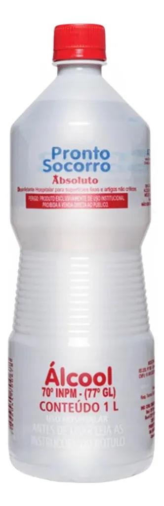 Álcool 70° 1L - Pronto Socorro