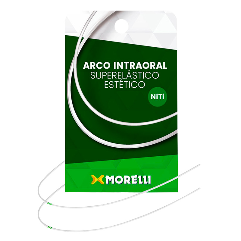 Arco NiTi Estético Intraoral Superelástico Retangular 0,017" x 0,025" Grande - Morelli