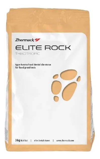 Gesso Pedra Tipo IV Elite Rock Brown 3 kg - Zhermack