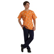 Blusa Scrub Unissex Gabardine Gola Redonda Manga Curta Keroppi GG - Funwork