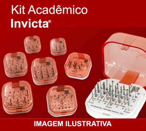 Ponta Diamantada Invicta Kit UFRGS Especialização Prótese - American Burrs