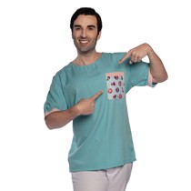 Blusa Scrub Unissex Gabardine Gola Redonda Manga Curta Tio Paulo GG - Funwork