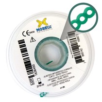 Elástico Corrente Curto Verde Perolado 1,5m - Morelli