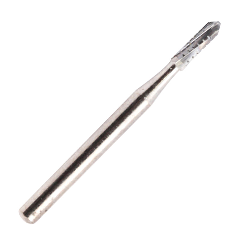 Broca Carbide Cilíndrica Dentada Topo Arredondado FG Nº 1558 - Microdont